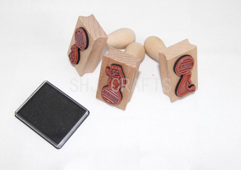 SHJ00519 Wooden stamp set