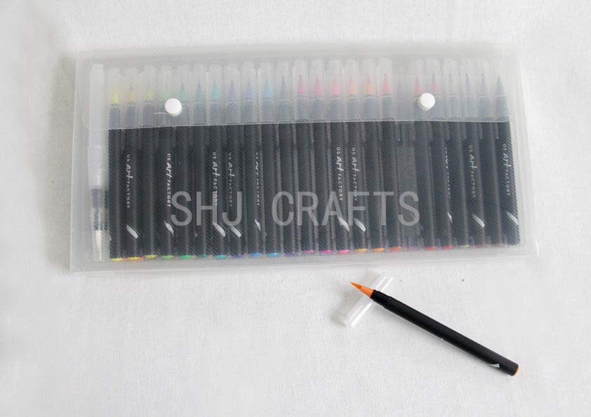 SHJ00625 Fine liner watercolor pens,soft tips