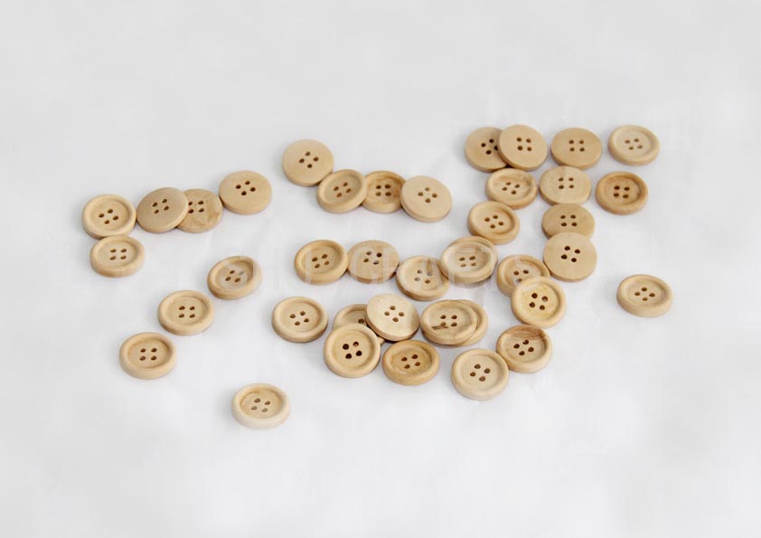 SHJ00634 Wooden buttons,natural color