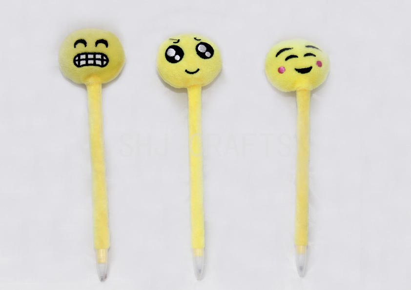 SHJ00642 Ball pens with smiley toppers