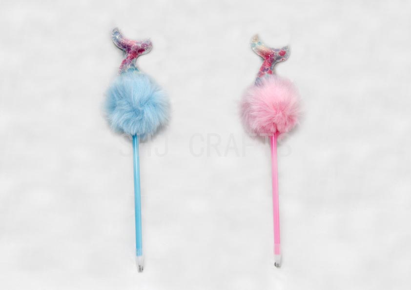 SHJ00647 Ball pens with mermaid topper