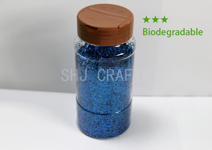 SHJ00654 Biodegradable glitter 4oz,blue