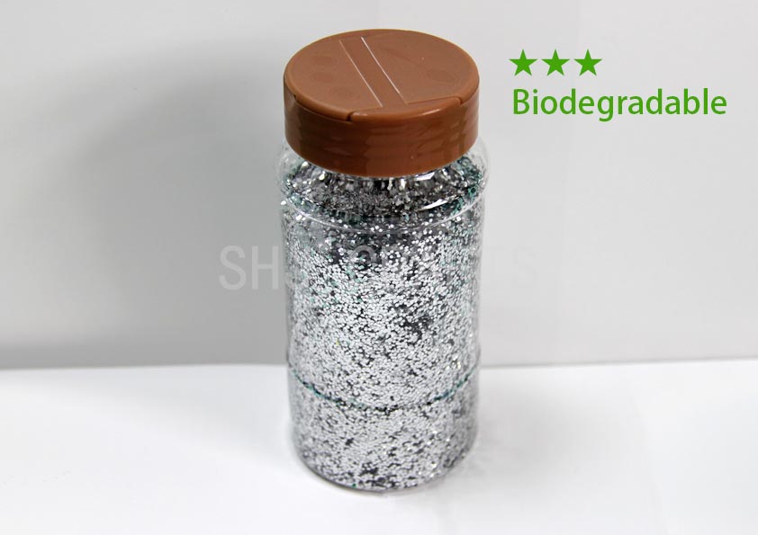 SHJ00655 Biodegradable glitter 4oz,silver