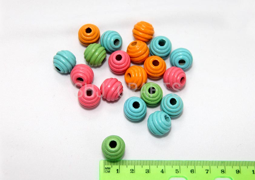 SHJ00732 Colored Wooden beads 1.5cm