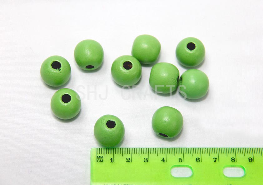 SHJ00733 Colored wooden beads 1.5cm