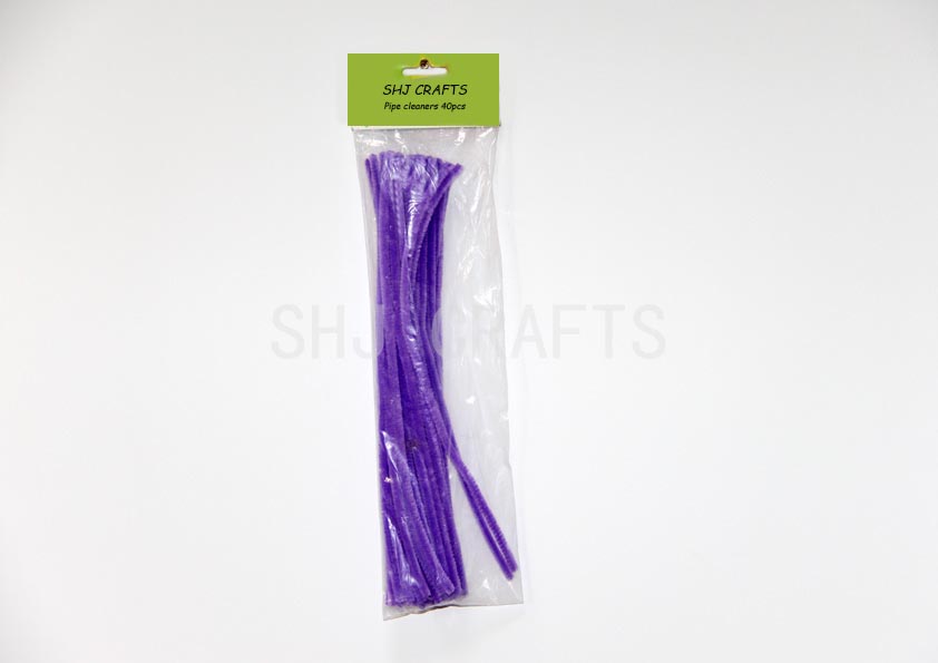 SHJ00739 Purple pipe cleaners,40pcs