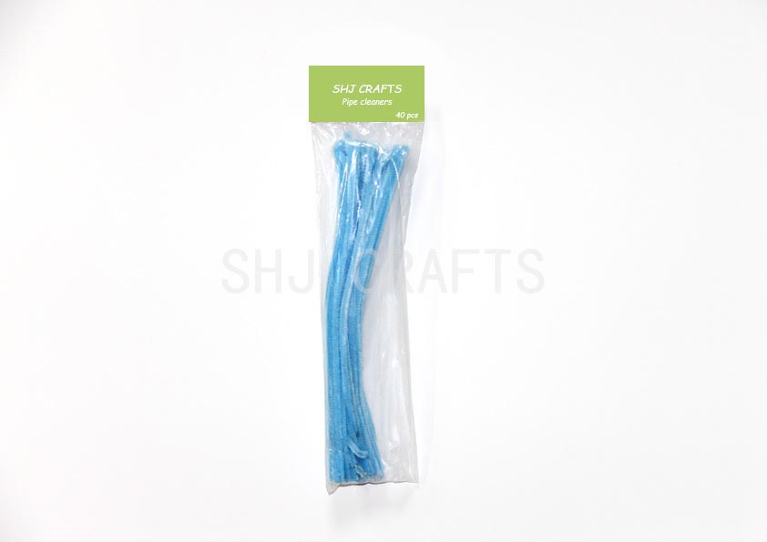 SHJ00740 light blue pipe cleaners,40pcs