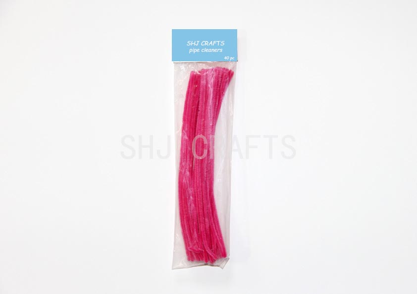 SHJ00742 Pink Pipe Cleaners,40pcs