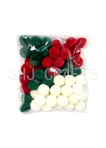 SHJ00747 Pom poms for Christmas season