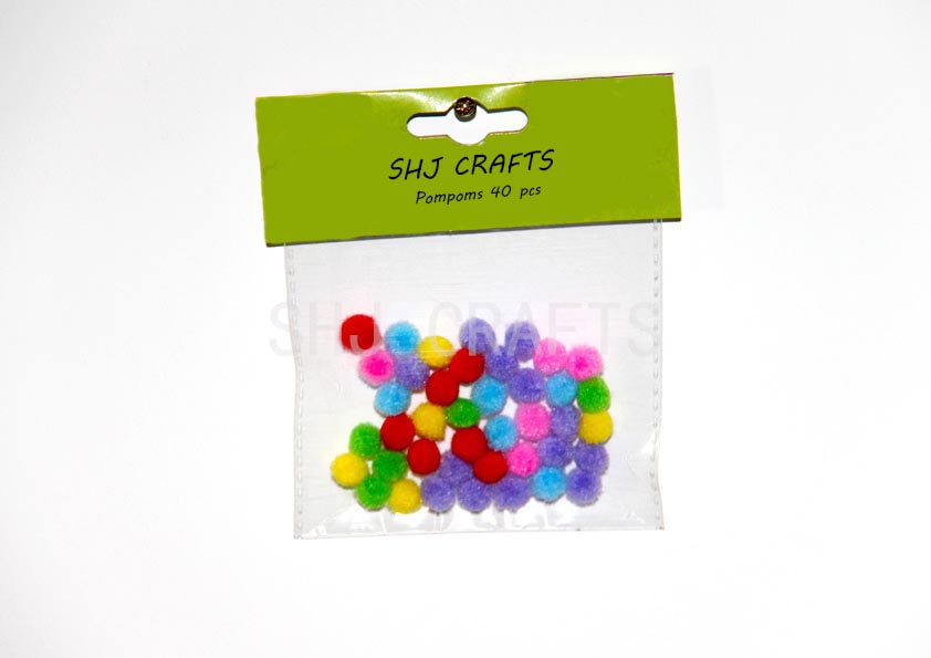 SHJ00754 Pom poms 40pcs