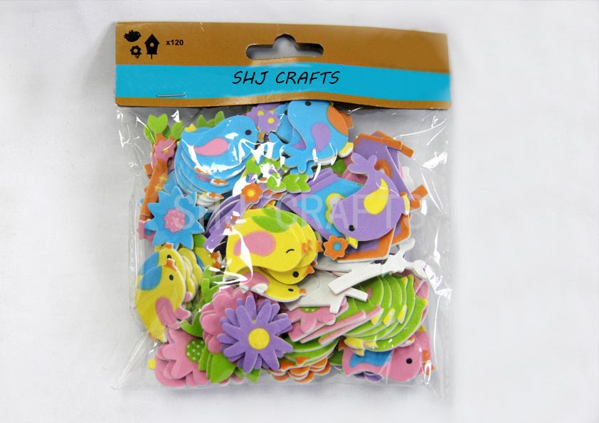 SHJ00777 Foam stickers,bird house