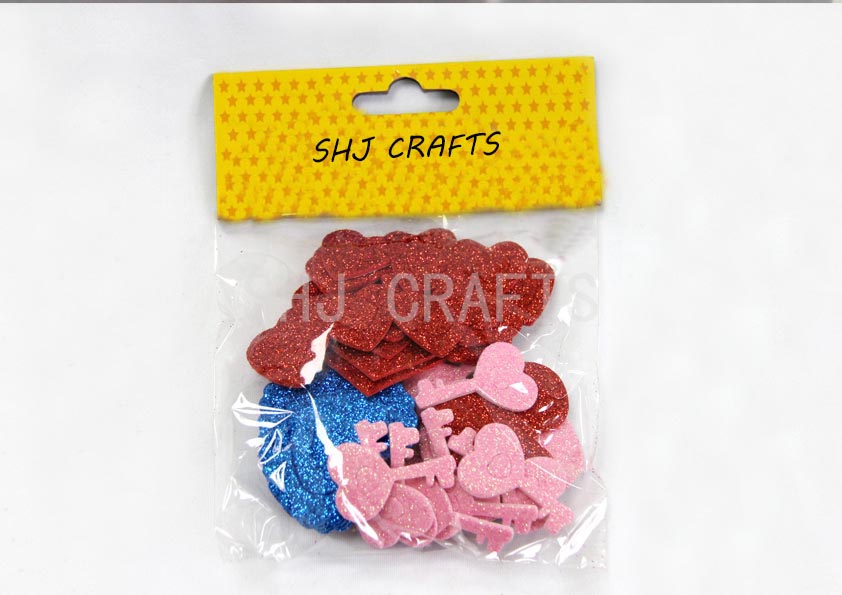 SHJ00786 Glitter foam sticker