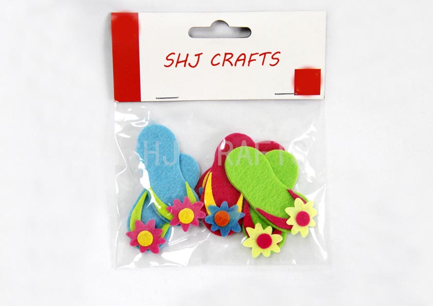 SHJ00799 felt craft,slippers