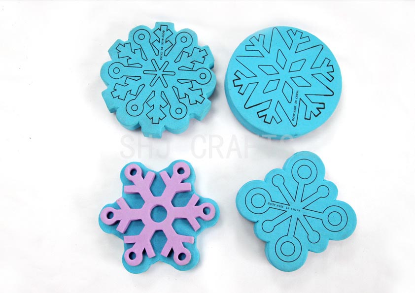 SHJ00819 foam stamps,snowflakes