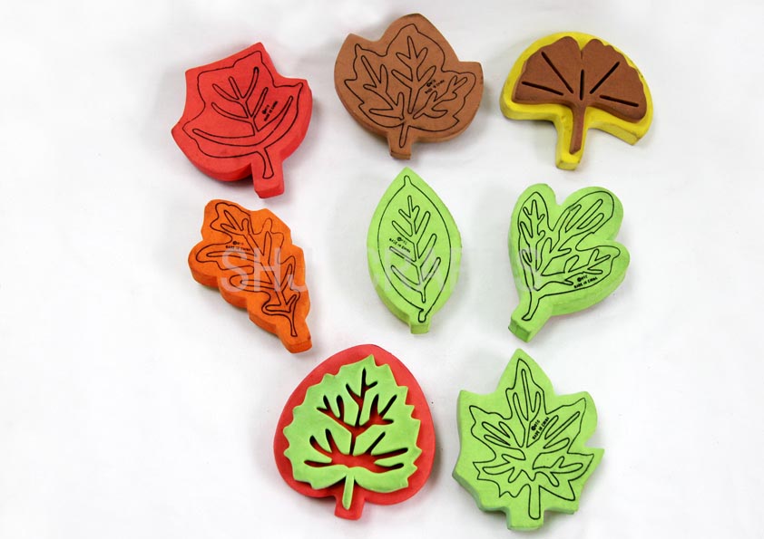 SHJ00820 Foam stamps- leaves