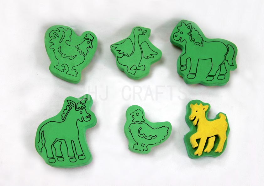 SHJ00821 Animals foam stamps