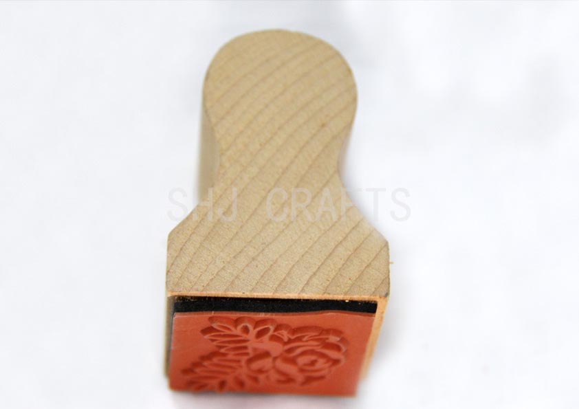 SHJ00861 Wooden stamp,Floral