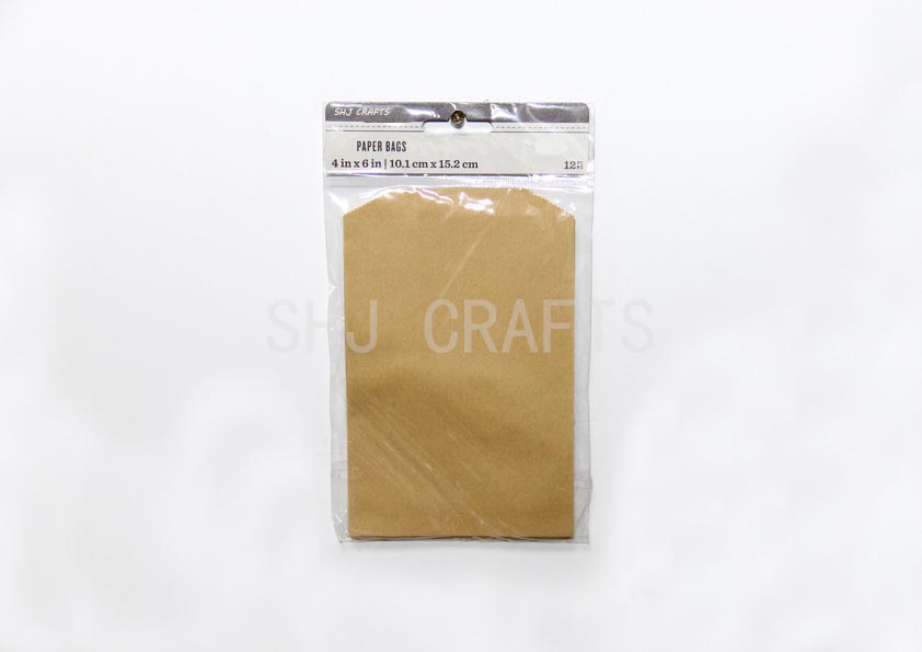 SHJ00963 Kraft paper bags 12pcs