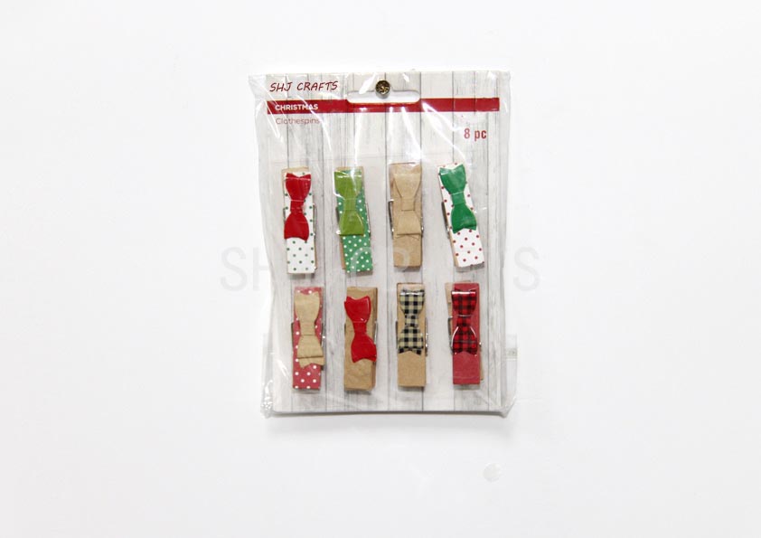 SHJ00965 Christmas Clothepins