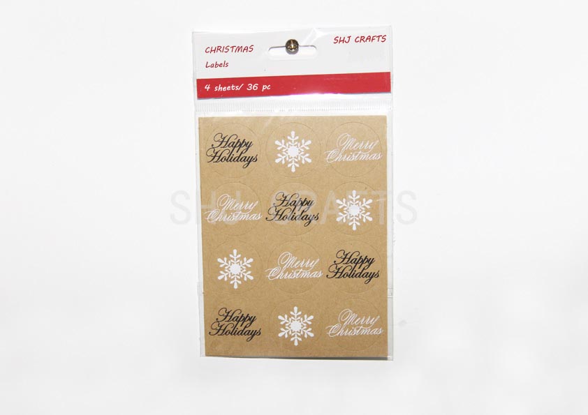 SHJ00978 Christms labels,36pcs