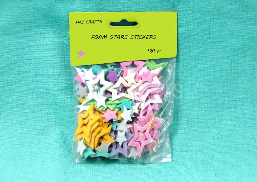 SHJ01136 Foam Stars Stickers