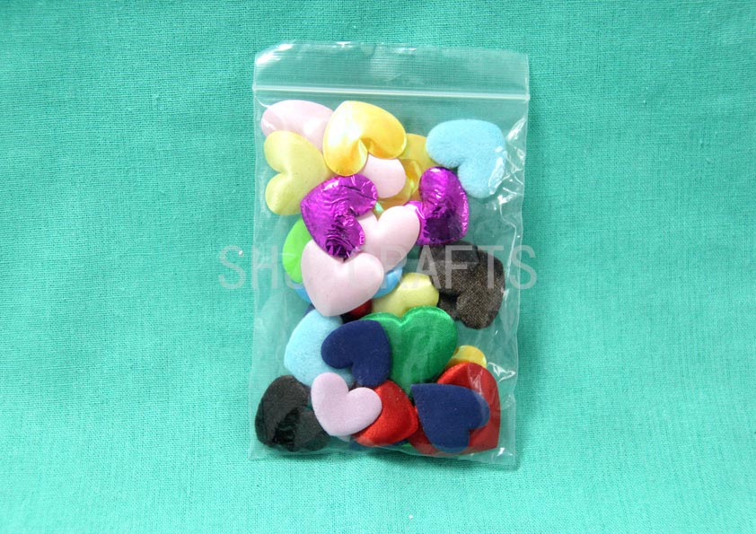 SHJ01147,3D hearts embellishments