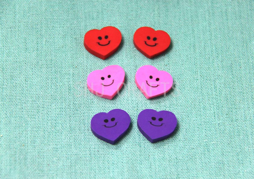 SHJ01229 Heart shaped eraser