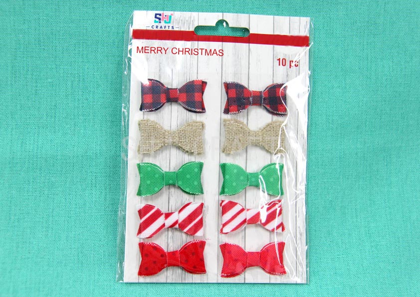 SHJ01277 Christmas Bows set of 10