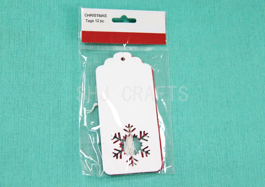 SHJ01292 Christmas tags,12 pcs