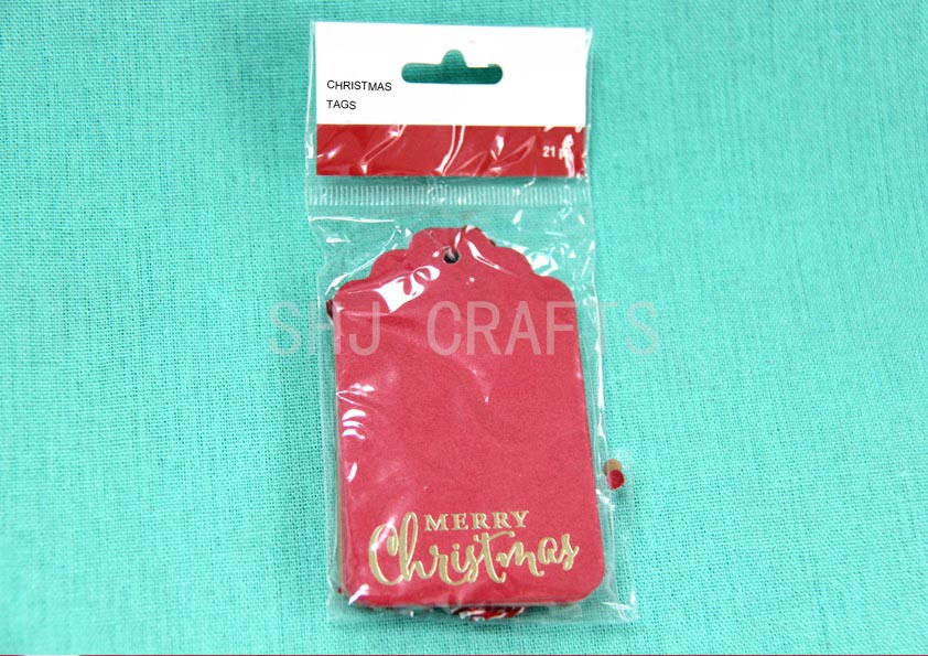 SHJ01300 Christmas tags 20 pc