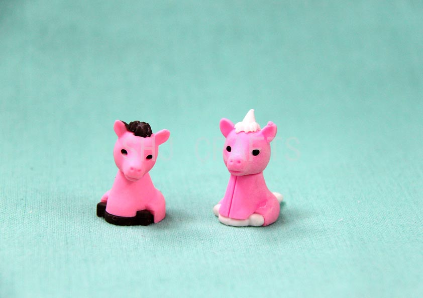 SHJ01367 Unicorn shaped 3D erasers