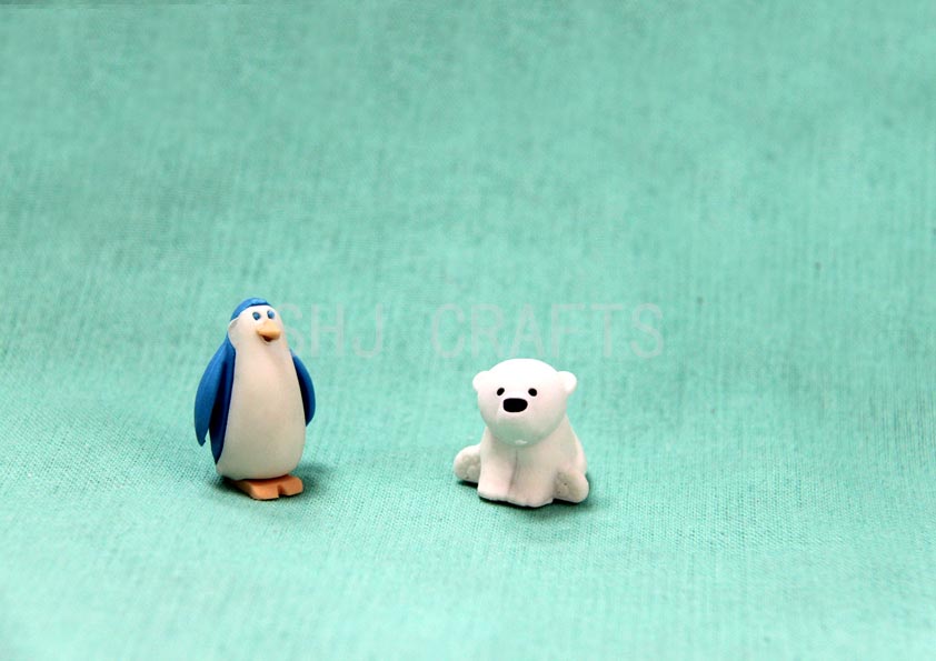 SHJ01373, 3D erasers,Penguins and polar bears