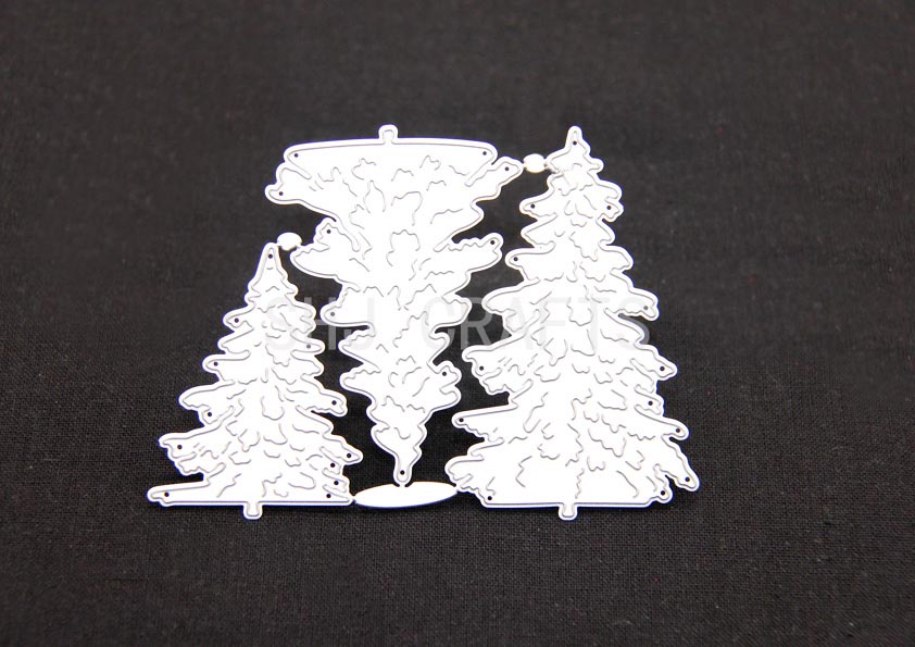 SHJ01406 Handcraft die cut mold,Christmas trees