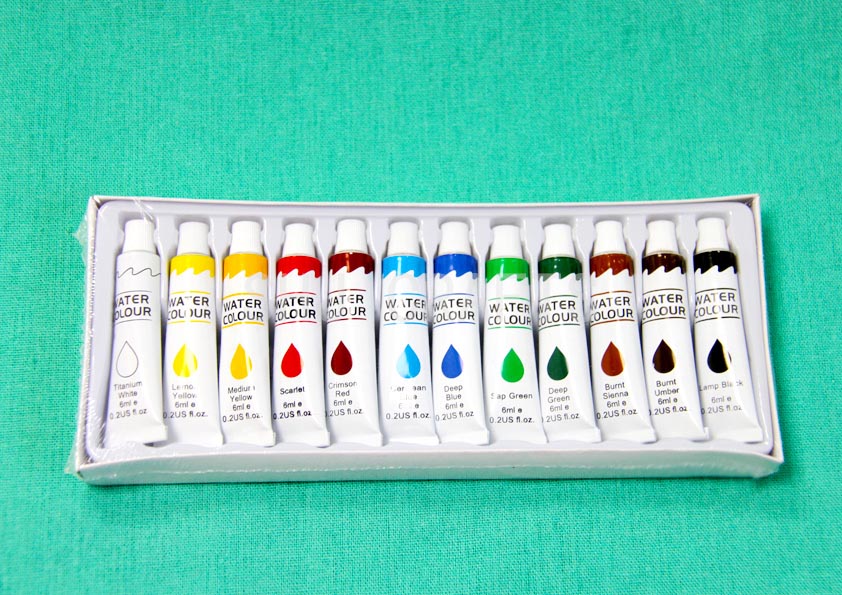 SHJ01438 Water Colours,6ml x 12 colors