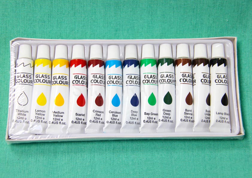 SHJ01440 Glass Colours,12ml, 12 colors